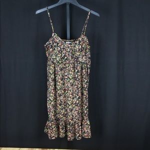 Kimchi Blue black floral sundress medium